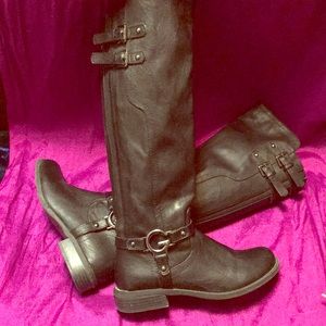 Guess leather riding boots